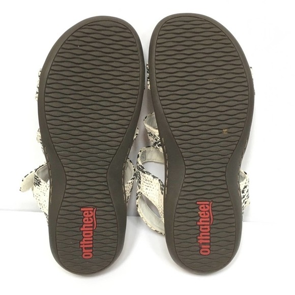 Orthaheel Vionic Yasmin Snakeskin Footbed Sandal, Size 6 - Picture 13 of 13